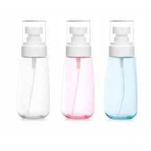 High Quality Empty Durable Using Low Price Tricolor Circle Plastic PETG Mist Spray Bottle 30Ml 60Ml 80Ml 100Ml